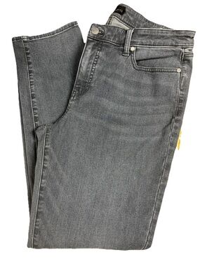 NWOT Talbots Gray Denim Jeans Flawless Five Pocket Slim Ankle Womens Size 10
